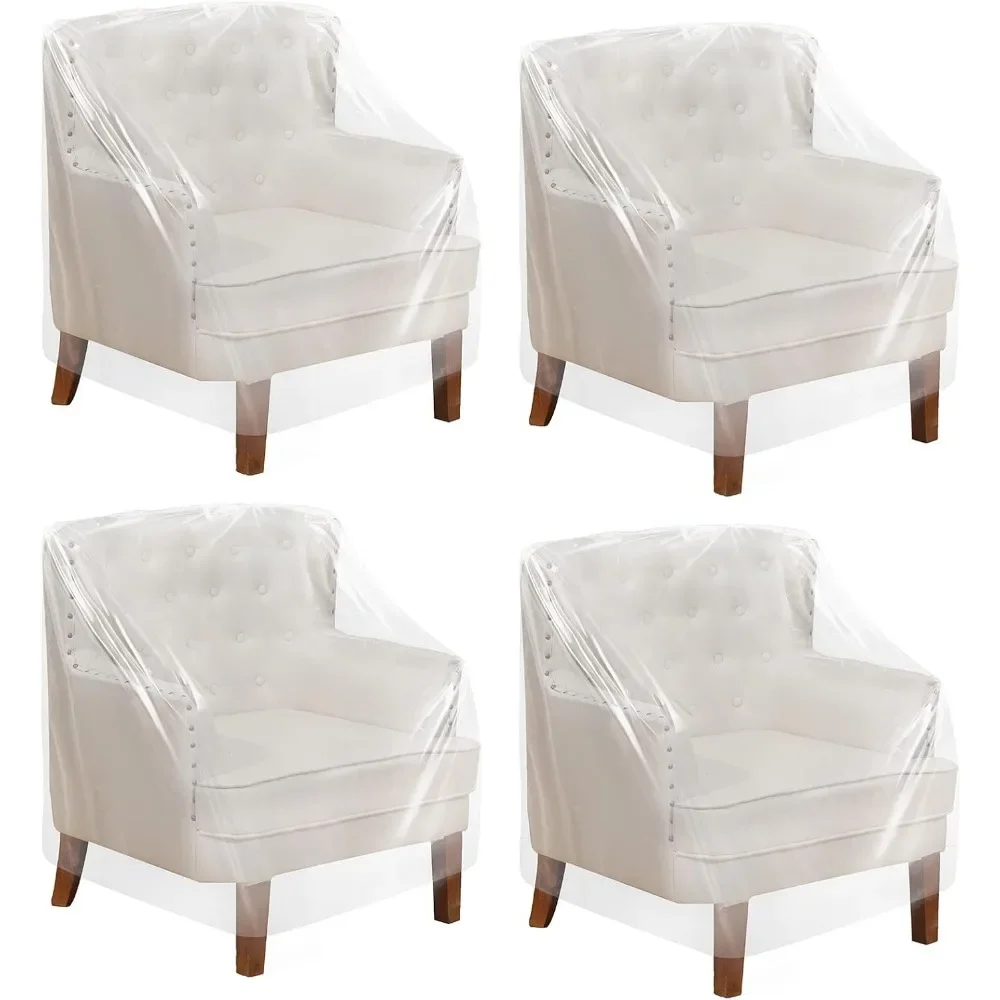 Outdoor Waterproof Clear Plastic Chair Cover Set for Patio Furniture Protection Storage Moving 37x30x30
Outdoor Waterproof Clear Plastic Chair Cover Set for Patio Furniture Protection Storage Moving 37x30x30