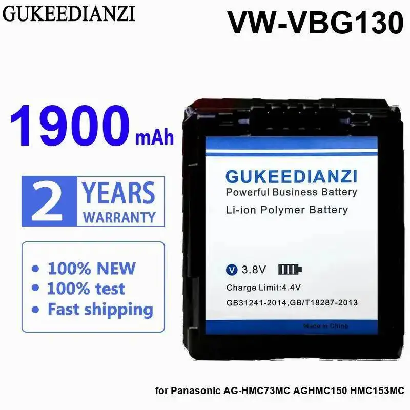 High Performance 1900Mah VW-VBG130 Camera Battery For Panasonic AG-HMC73MC AGHMC150 HMC153MC
High Performance 1900Mah VW-VBG130 Camera Battery For Panasonic AG-HMC73MC AGHMC150 HMC153MC
