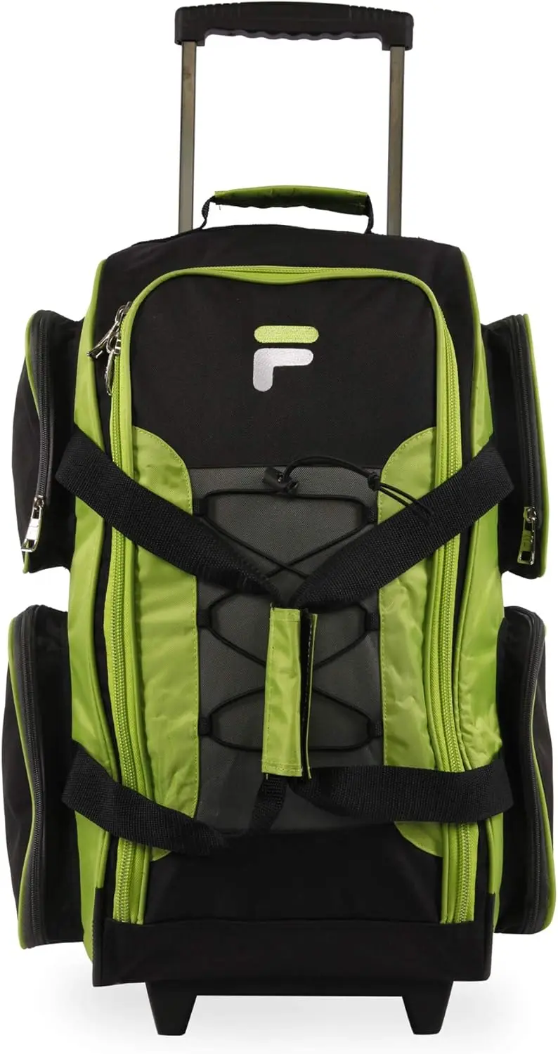 22-Inch Lightweight Rolling Duffel Bag, Neon Lime Color, Durable Polyester with Smooth Wheels
22-Inch Lightweight Rolling Duffel Bag, Neon Lime Color, Durable Polyester with Smooth Wheels