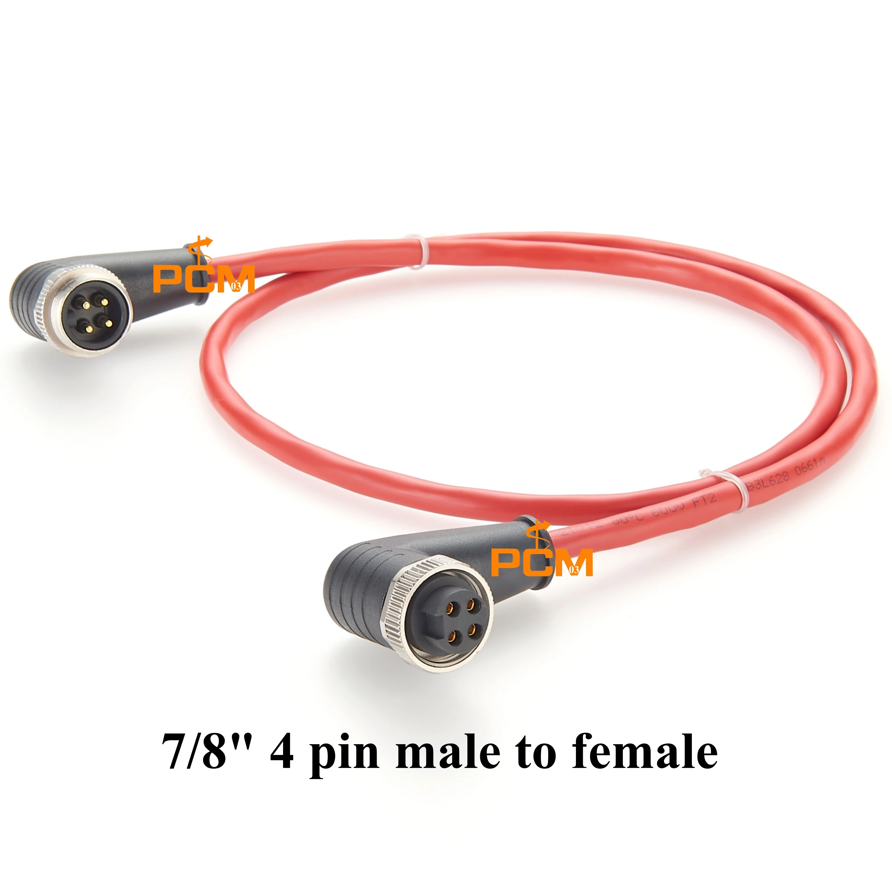7/8" 4Pin Male to Female Right Angle CC-Link Cable, Round Shielded 300V Power/Data Cord for Mitsubishi PLC I/O Sensor System
7/8" 4Pin Male to Female Right Angle CC-Link Cable, Round Shielded 300V Power/Data Cord for Mitsubishi PLC I/O Sensor System