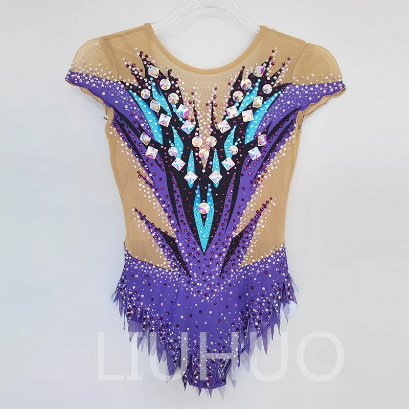 LIUHUO Rhythmic Gymnastics Leotard Acrobatic Performance Costumes For Children Adults Customized Purple
LIUHUO Rhythmic Gymnastics Leotard Acrobatic Performance Costumes For Children Adults Customized Purple