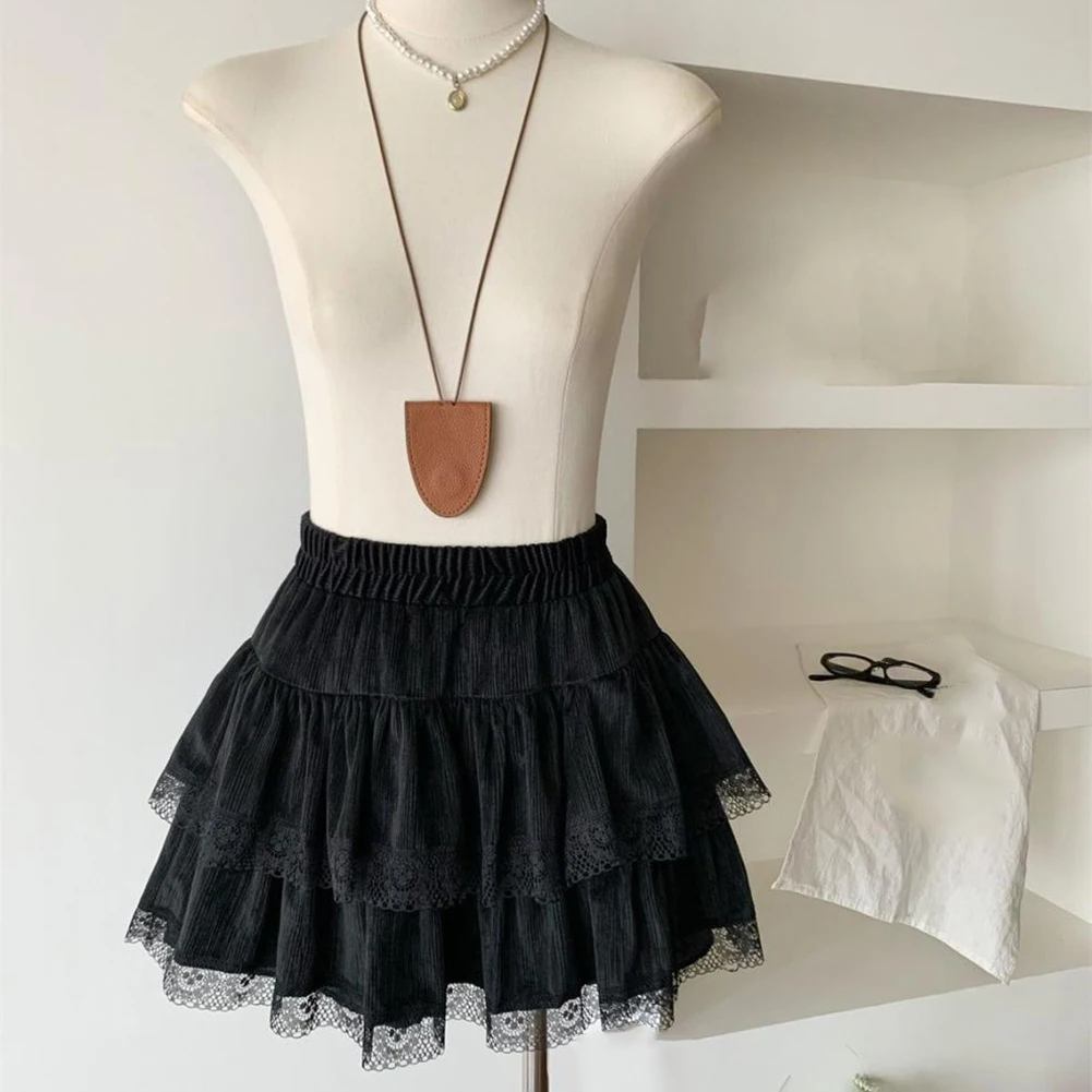 Contemporary For Women's Lace Detailed Short Skirt with a Feminine Touch of Ruffles in a Classic High Waisted A line Shape
Contemporary For Women's Lace Detailed Short Skirt with a Feminine Touch of Ruffles in a Classic High Waisted A line Shape