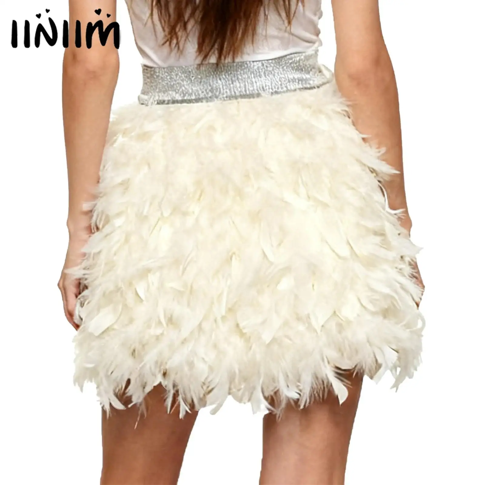 Womens Fuzzy Feather Miniskirt Elastic Waist Hairy Faux Feather Tutu Skirt Music Festival Costume Princess Little Short Skirts
Womens Fuzzy Feather Miniskirt Elastic Waist Hairy Faux Feather Tutu Skirt Music Festival Costume Princess Little Short Skirts