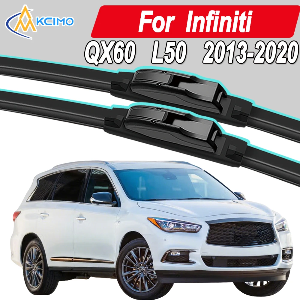 Silicone Car Wiper Blades for Infiniti QX60 L50 2013-2020 - All Weather Silent Wiper Blades, Quick Release Clip
Silicone Car Wiper Blades for Infiniti QX60 L50 2013-2020 - All Weather Silent Wiper Blades, Quick Release Clip