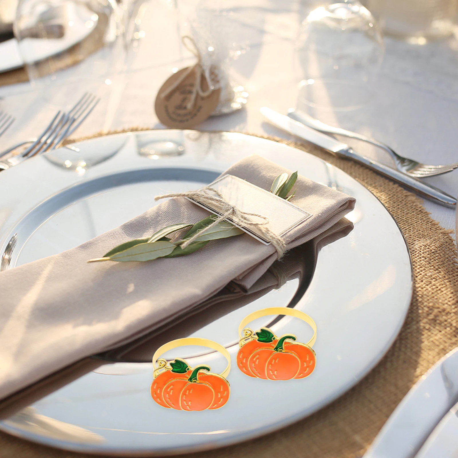 4Pcs Pumpkin Shaped Napkin Holders Metal Design for Autumn Harvest Festival Decorations Pumpkin Napkin Ring
4Pcs Pumpkin Shaped Napkin Holders Metal Design for Autumn Harvest Festival Decorations Pumpkin Napkin Ring