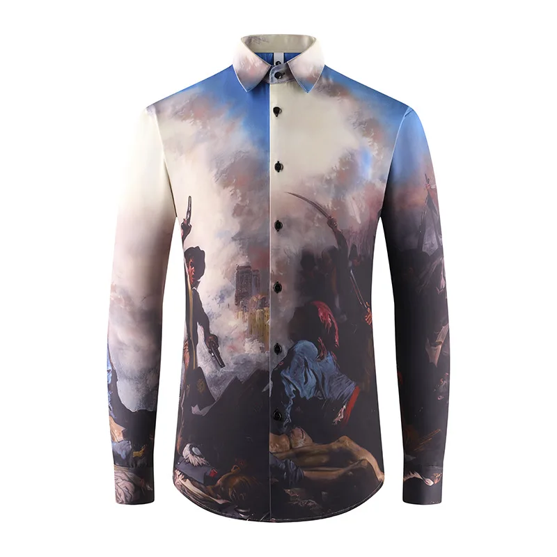 Luxury Vintage 3D Floral Printed Shirt Fashion Men Long Sleeve Casual Shirts High Quality Business Social Street Shirt Tuxedo
Luxury Vintage 3D Floral Printed Shirt Fashion Men Long Sleeve Casual Shirts High Quality Business Social Street Shirt Tuxedo