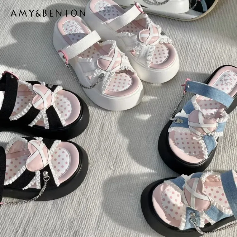 2025 New Japanese Versatile Summer Lolita Platform Fashion Soft Sole Retro Outer Wear Strap Sandals For Women
2025 New Japanese Versatile Summer Lolita Platform Fashion Soft Sole Retro Outer Wear Strap Sandals For Women