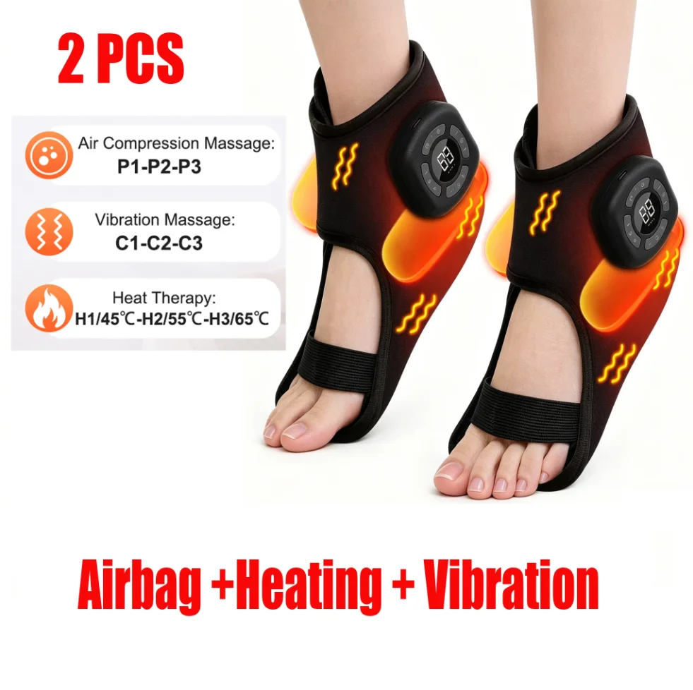 Wireless Air Pressure Ankle Massager Electric Heating Vibration Massage Airbag Compression Foot Ankle Muscle Relaxation Care
Wireless Air Pressure Ankle Massager Electric Heating Vibration Massage Airbag Compression Foot Ankle Muscle Relaxation Care