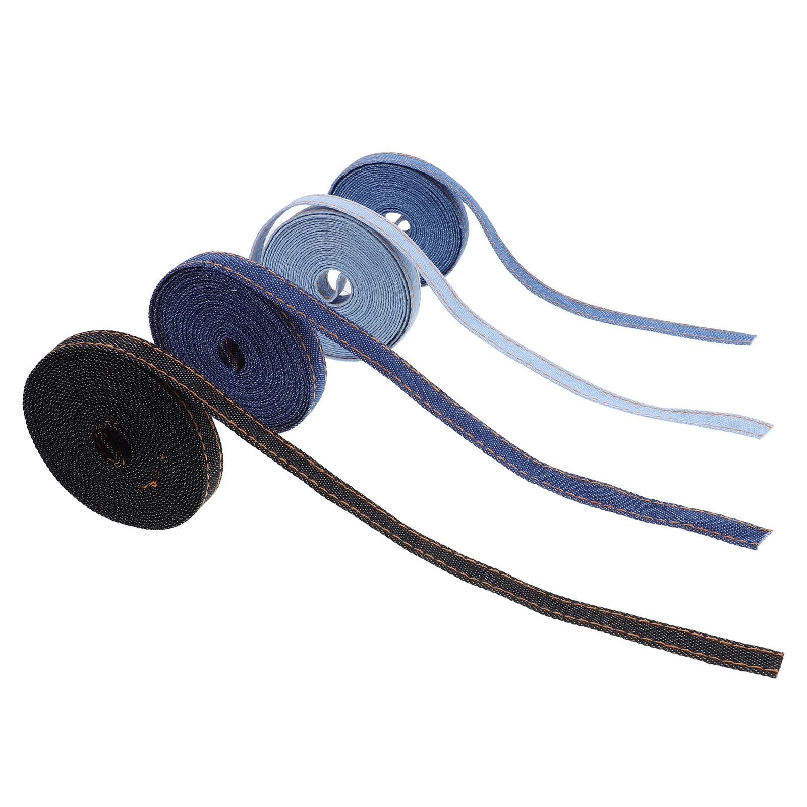 4 Rolls Of Denim Ribbon Portable Ribbon Packaging Ribbon Roll Ribbon for Crafts Clothes Sewing Ribbon Trim Ribbons for Crafting
4 Rolls Of Denim Ribbon Portable Ribbon Packaging Ribbon Roll Ribbon for Crafts Clothes Sewing Ribbon Trim Ribbons for Crafting