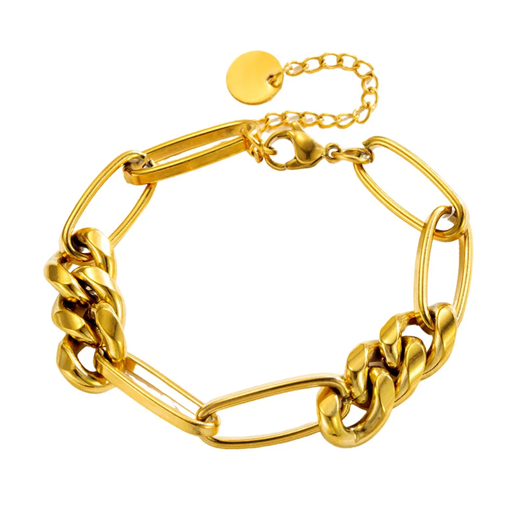 Punk Fashion Paperclip Cuban Chain Bracelet Female Gold Color Stainless Steel Chain Link Bracelets for Women Jewelry Gift 2026
Punk Fashion Paperclip Cuban Chain Bracelet Female Gold Color Stainless Steel Chain Link Bracelets for Women Jewelry Gift 2026