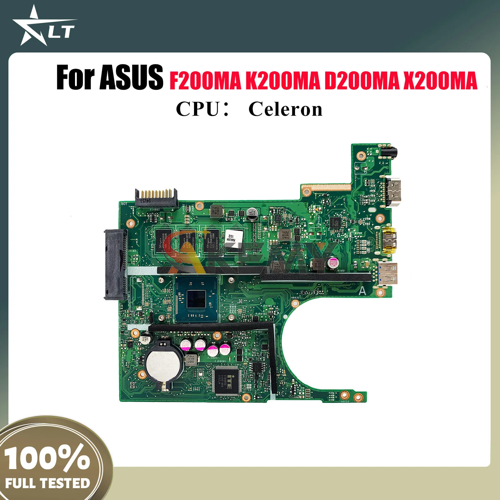 Материнская плата для ноутбука X200MA для ASUS VivoBook D200MA X200MA K200MA F200MA X200M, материнская плата для ноутбука с процессором Celeron, 100% тест в порядке
Материнская плата для ноутбука X200MA для ASUS VivoBook D200MA X200MA K200MA F200MA X200M, материнская плата для ноутбука с процессором Celeron, 100% тест в порядке