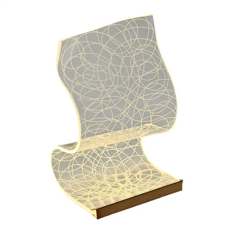LED Dimmable Night Light Stepless Dimming LED Lights Cordless Wave-Shaped Table Lights Desk Decor Beside Lamp Ambient Lighting
LED Dimmable Night Light Stepless Dimming LED Lights Cordless Wave-Shaped Table Lights Desk Decor Beside Lamp Ambient Lighting