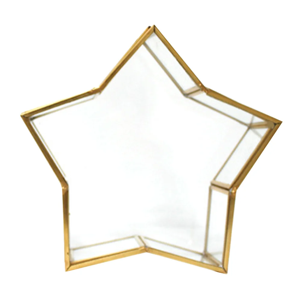 Star Shaped Glass Jewelry Box with Lid Mini Display Container for Trinkets Rings Studs Desktop Organizer Memory Jar Five-Pointed
Star Shaped Glass Jewelry Box with Lid Mini Display Container for Trinkets Rings Studs Desktop Organizer Memory Jar Five-Pointed