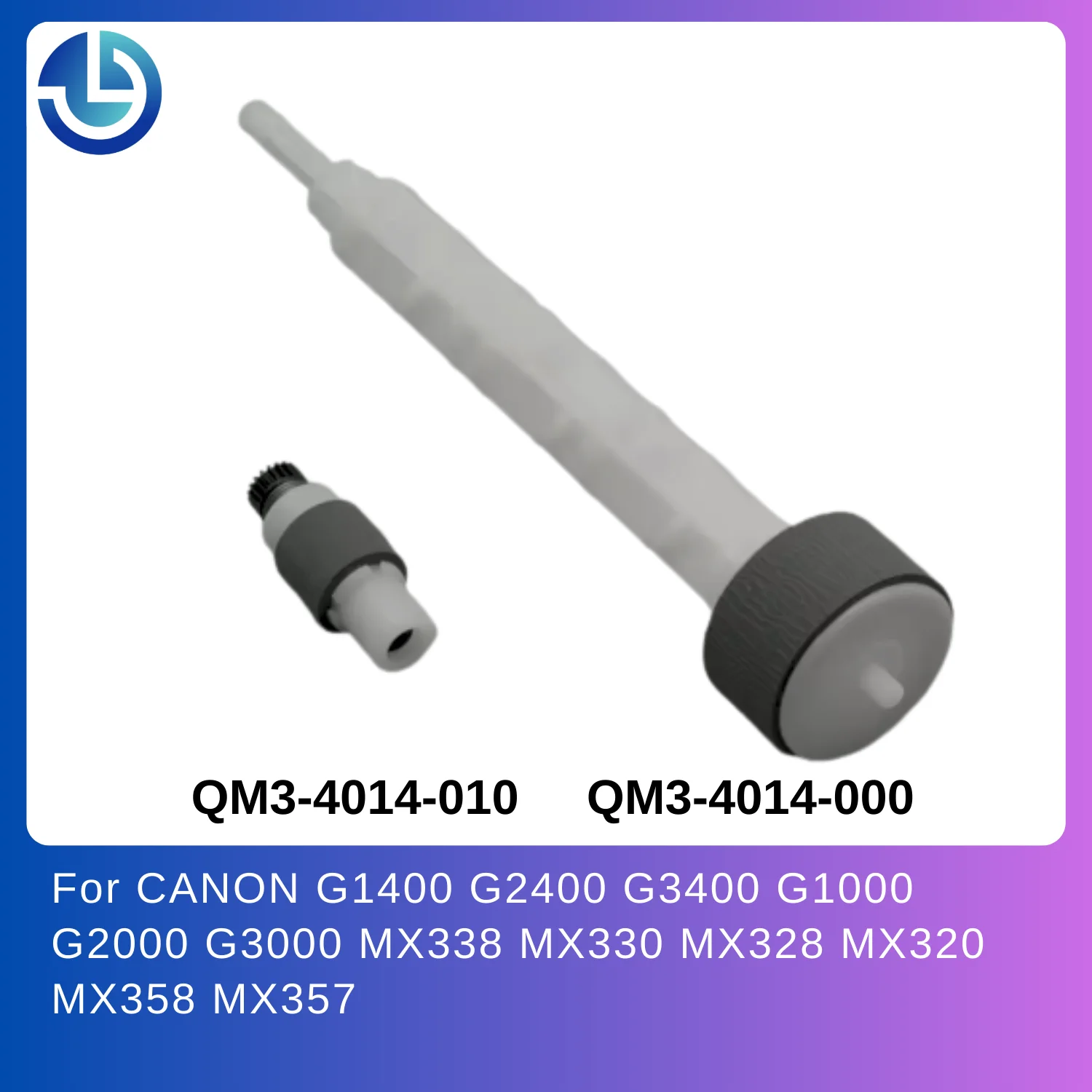 Pickup Roller for CANON G1400 G2400 G3400 G1000 G2000 G3000 MX338 Printer QM3-4014-010 QM3-4014-000 Copier 5Sets Spare Parts
Pickup Roller for CANON G1400 G2400 G3400 G1000 G2000 G3000 MX338 Printer QM3-4014-010 QM3-4014-000 Copier 5Sets Spare Parts