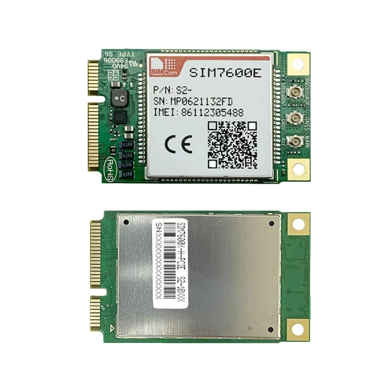 SIMCOM SIM7600E-PCIE LTE CAT1 Module 3G+2G+GNSS SIM7600E Mini PCIe for Communication GSM LTE Cellular Europe/Middle East/Africa
SIMCOM SIM7600E-PCIE LTE CAT1 Module 3G+2G+GNSS SIM7600E Mini PCIe for Communication GSM LTE Cellular Europe/Middle East/Africa