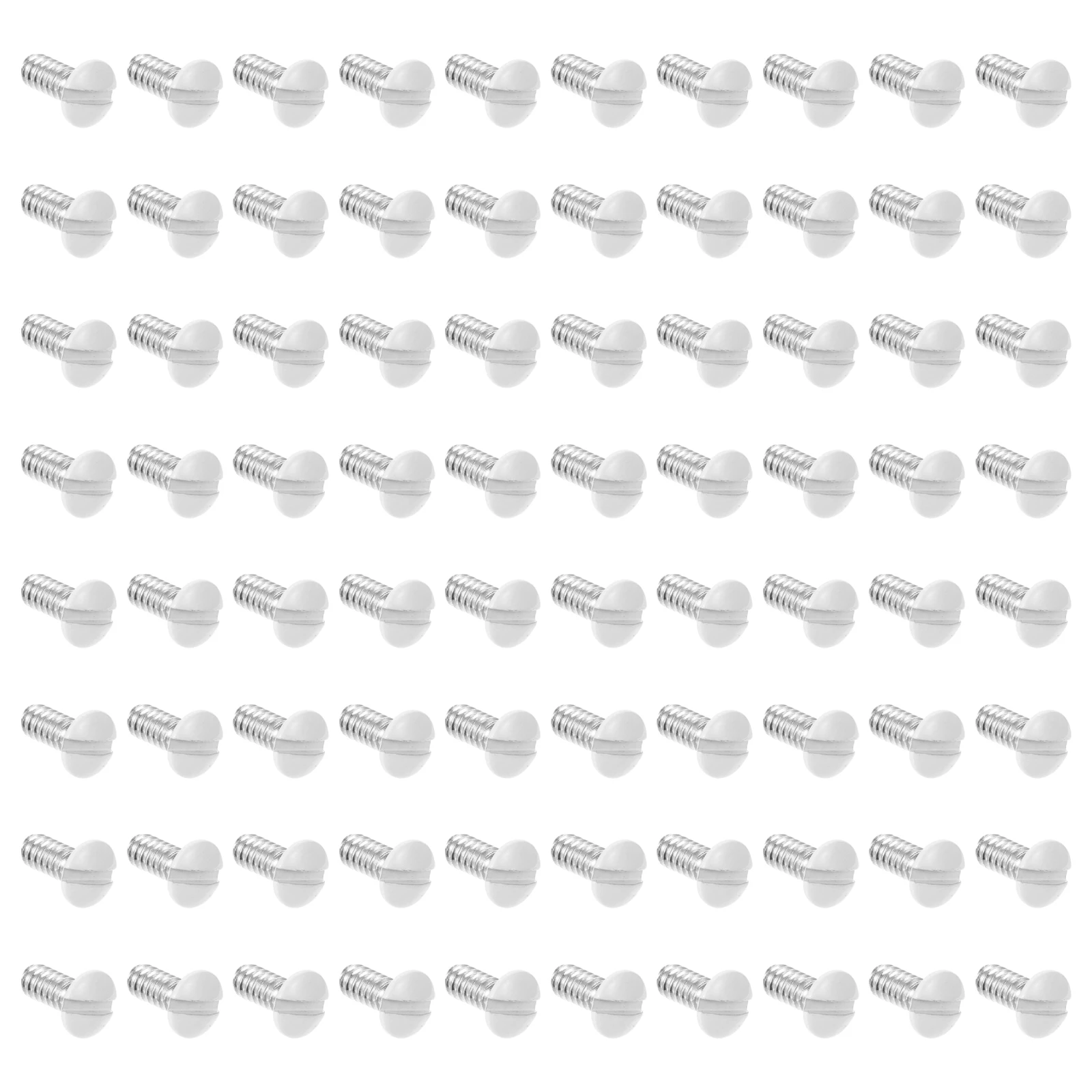 200 Pcs Carbon Steel Outlet Plate Screws White Painted Wall Panel Thread Oval Slot Screw Parts Replacement Accessories
200 Pcs Carbon Steel Outlet Plate Screws White Painted Wall Panel Thread Oval Slot Screw Parts Replacement Accessories