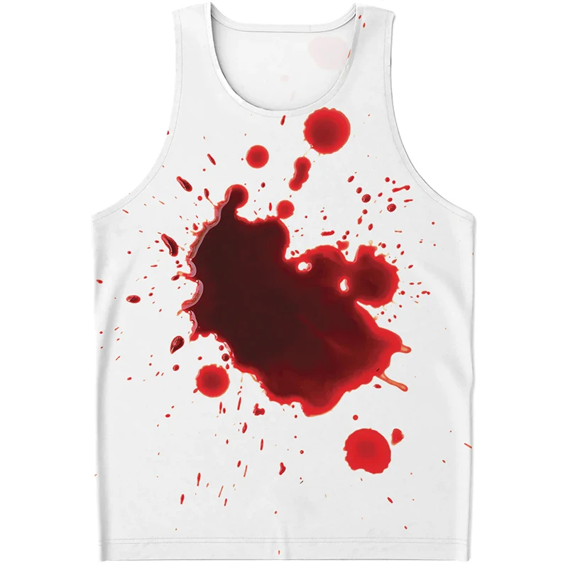 Horror Blood Pattern Tank Tops For Men Summer Fashion Streetwear Hip Hop 3D Printed Sleeveless T Shirts Trend Oversized Vest Tee
Horror Blood Pattern Tank Tops For Men Summer Fashion Streetwear Hip Hop 3D Printed Sleeveless T Shirts Trend Oversized Vest Tee