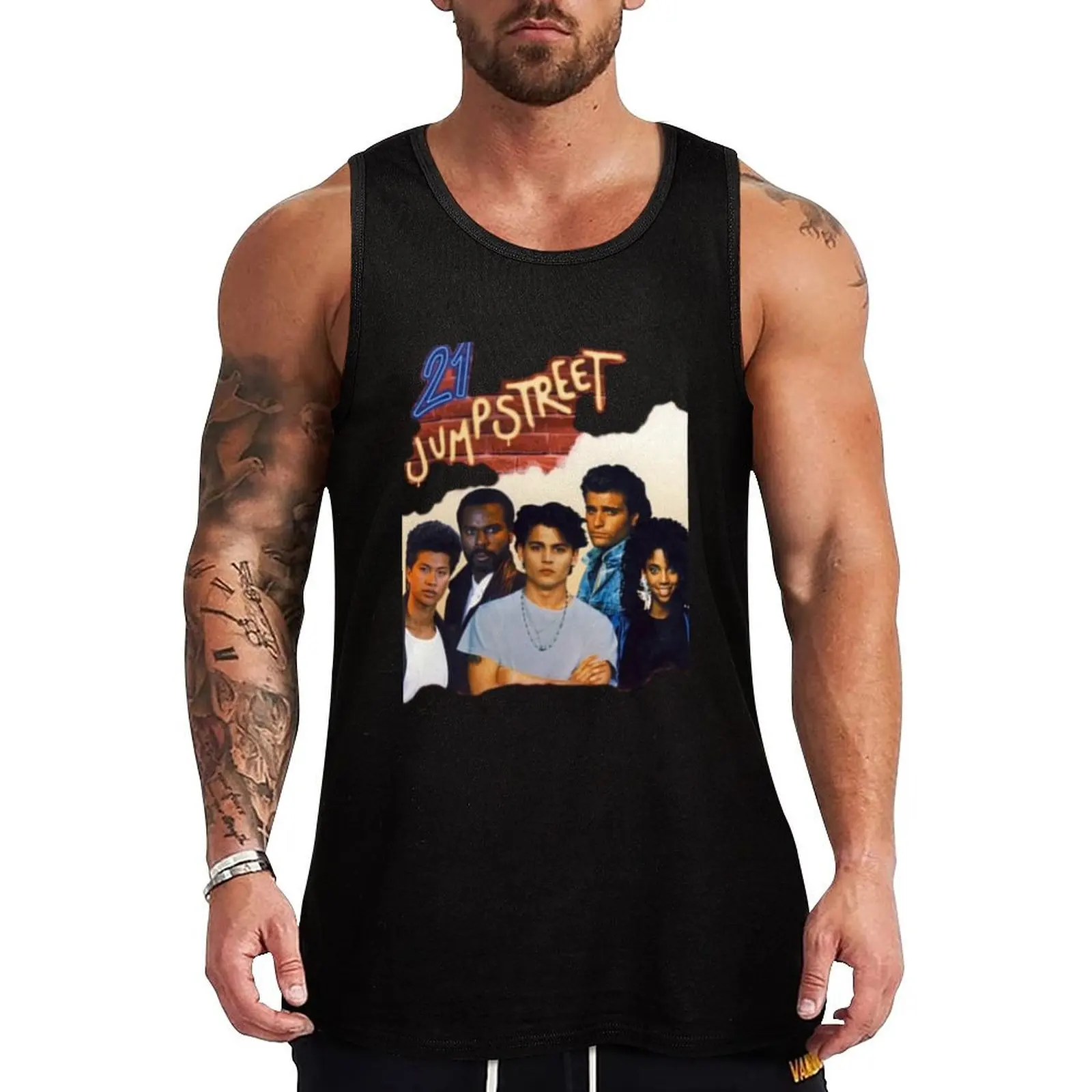 21 Jump Street Cast E Tank Top mens gym clothes gym shirt man anime gym Top summer
21 Jump Street Cast E Tank Top mens gym clothes gym shirt man anime gym Top summer