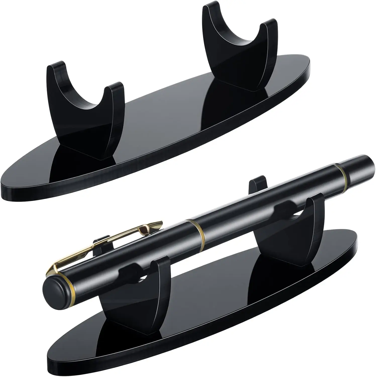 2-Pack Acrylic Pen Holder Stand, Desk Organizer for Makeup Brushes & Pencils, Home Office School (Black)
2-Pack Acrylic Pen Holder Stand, Desk Organizer for Makeup Brushes & Pencils, Home Office School (Black)