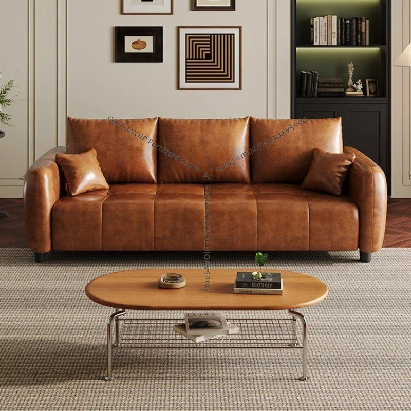 Mid-Century Modern Sofa Vintage Faux Leather Couch Waxed Crazy Horse Finish Retro Living Room Furniture Small Spaces JT40
Mid-Century Modern Sofa Vintage Faux Leather Couch Waxed Crazy Horse Finish Retro Living Room Furniture Small Spaces JT40