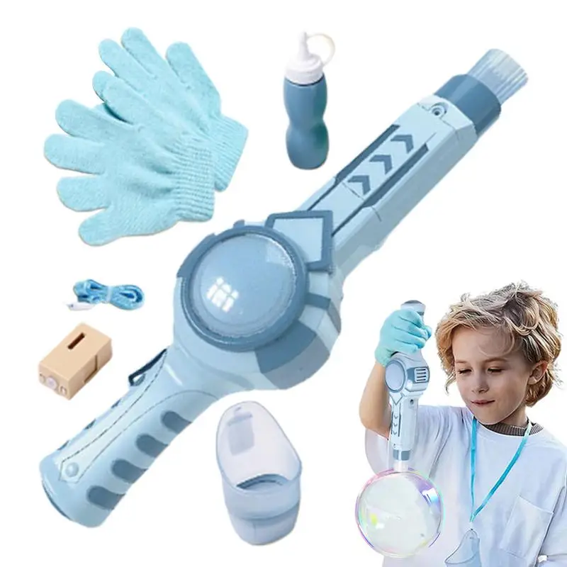 Bubble Blower Portable Bubble Maker Interactive Toys With Light And Sound Indoor Outdoor Games For Birthday Park Beach Gathering
Bubble Blower Portable Bubble Maker Interactive Toys With Light And Sound Indoor Outdoor Games For Birthday Park Beach Gathering