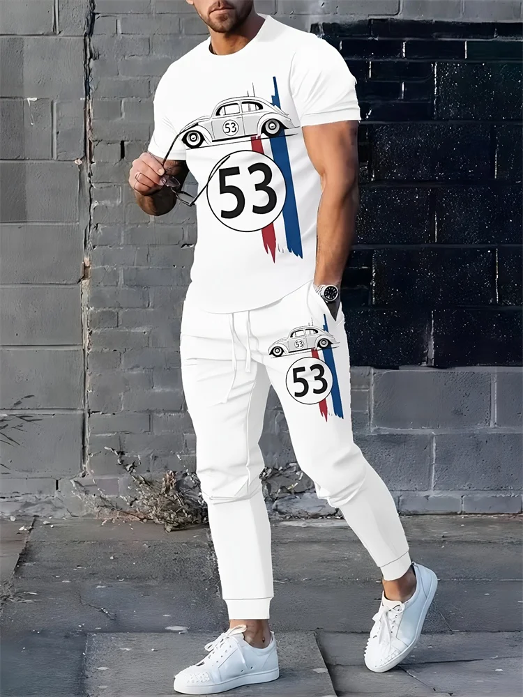 2025 Autumn Fashion Men's Round-neck Short-sleeved Shirt And Autumn Thin Long Pants, Outdoor Street Sporty Casual Men's 2pcs Set
2025 Autumn Fashion Men's Round-neck Short-sleeved Shirt And Autumn Thin Long Pants, Outdoor Street Sporty Casual Men's 2pcs Set