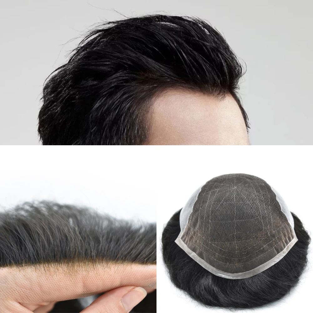 Eeka Hair Male Hair Prosthesis Wig Natural Lace Front Mens Toupee Hairpiece Human Hair Replacement Exhuast System Unit for Men
Eeka Hair Male Hair Prosthesis Wig Natural Lace Front Mens Toupee Hairpiece Human Hair Replacement Exhuast System Unit for Men