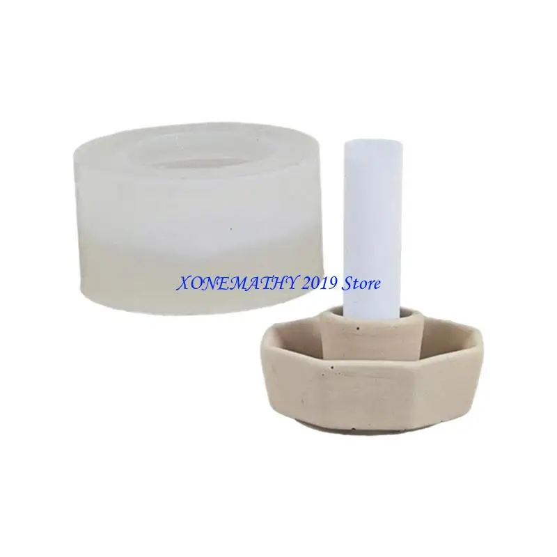 F42F Hexagon Round Candlestick Silicone Mold Holder Mold DIY Table Ornament Tool Plaster Making Supplies Nonstick
F42F Hexagon Round Candlestick Silicone Mold Holder Mold DIY Table Ornament Tool Plaster Making Supplies Nonstick