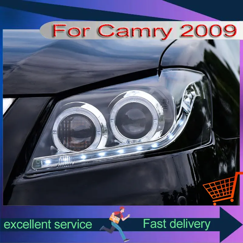 Светодиодный автоматический фонарь для Toyota Camry 2009-2011, обновление фар DRL, передний фонарь, динамический указатель поворота, автомобильные аксессуары
Светодиодный автоматический фонарь для Toyota Camry 2009-2011, обновление фар DRL, передний фонарь, динамический указатель поворота, автомобильные аксессуары