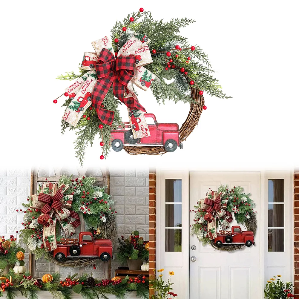 Christmas Wreath with Pine Cones Vintage Farm Wreath Christmas Door Wreath for Thanksgiving Xmas Decor
Christmas Wreath with Pine Cones Vintage Farm Wreath Christmas Door Wreath for Thanksgiving Xmas Decor
