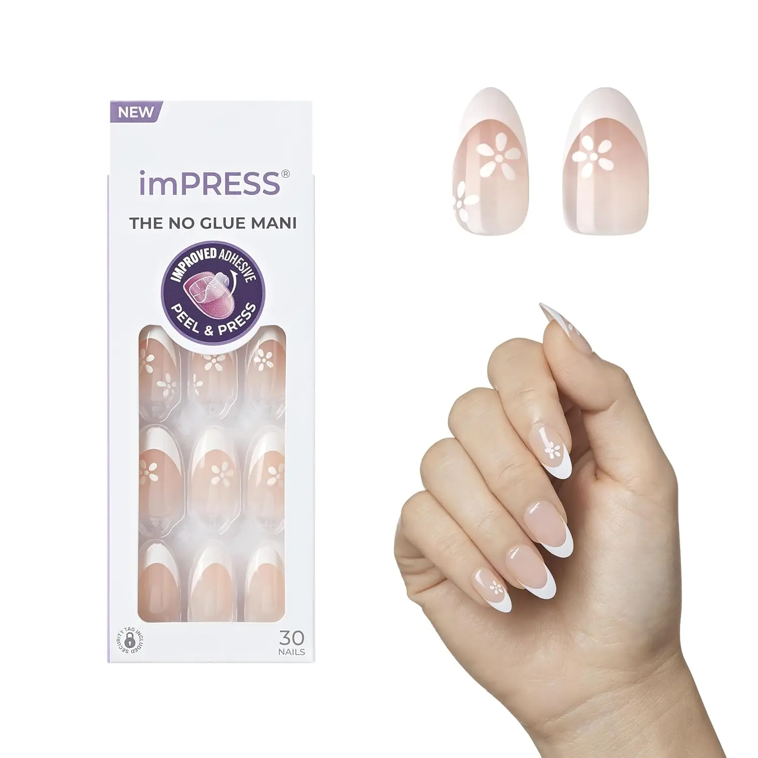 Press On Nails, French Almond Shape, 30 Pcs, No Glue Needed, Natural Look
Press On Nails, French Almond Shape, 30 Pcs, No Glue Needed, Natural Look