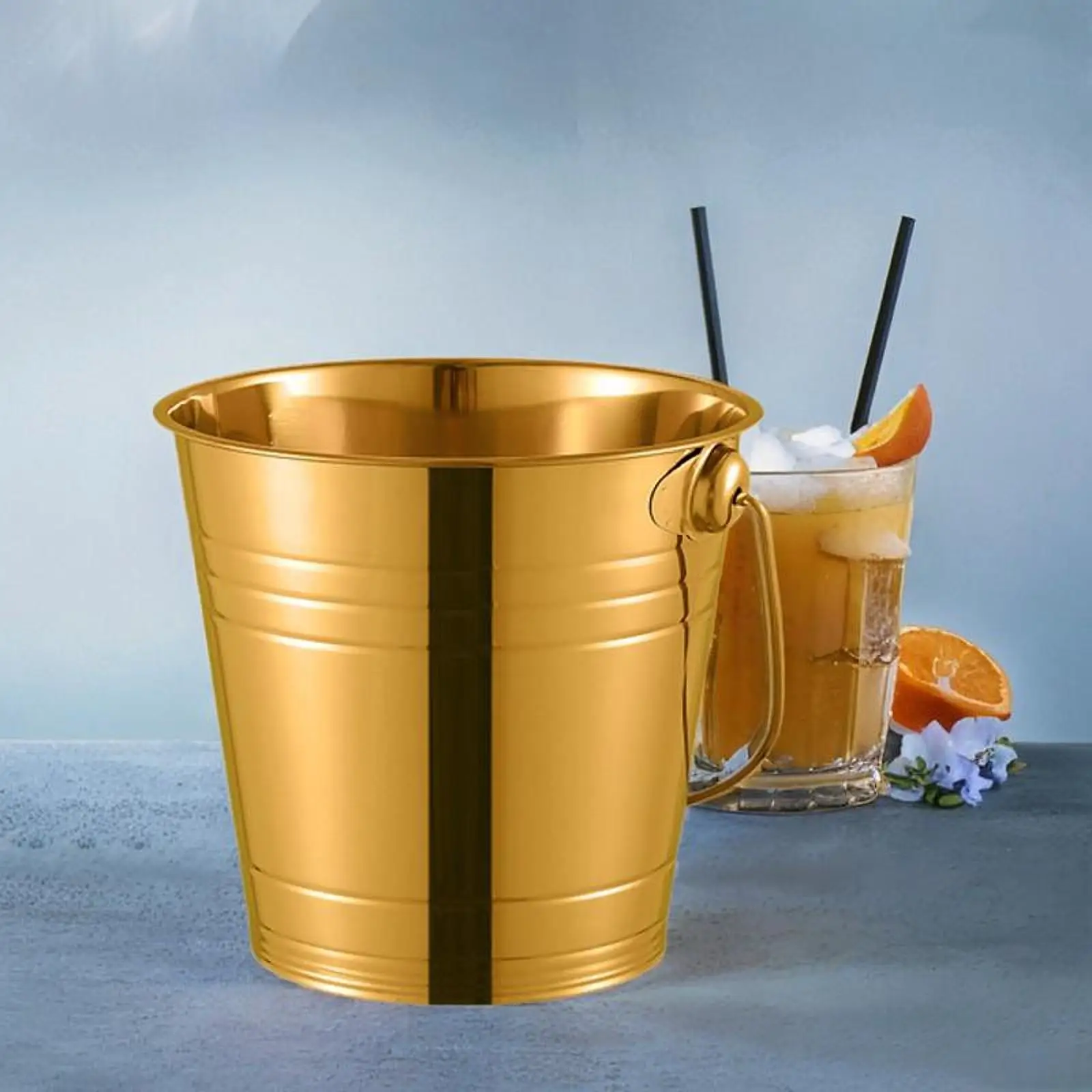 Ice Bucket Drink Cooling Bucket Beverage Chilling Ice Container for Bar Accessories
Ice Bucket Drink Cooling Bucket Beverage Chilling Ice Container for Bar Accessories