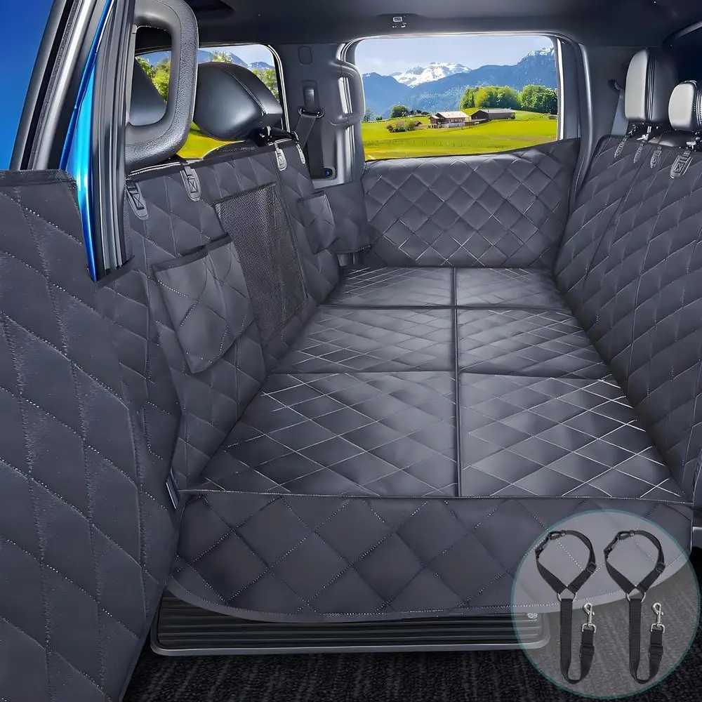 Truck Hard Bottom Car Seat Cover or Dogs | Mesh Window & 2 Saety Belts | 100% Waterproo Sturdy Back Seat Extender with Door Prot
Truck Hard Bottom Car Seat Cover or Dogs | Mesh Window & 2 Saety Belts | 100% Waterproo Sturdy Back Seat Extender with Door Prot