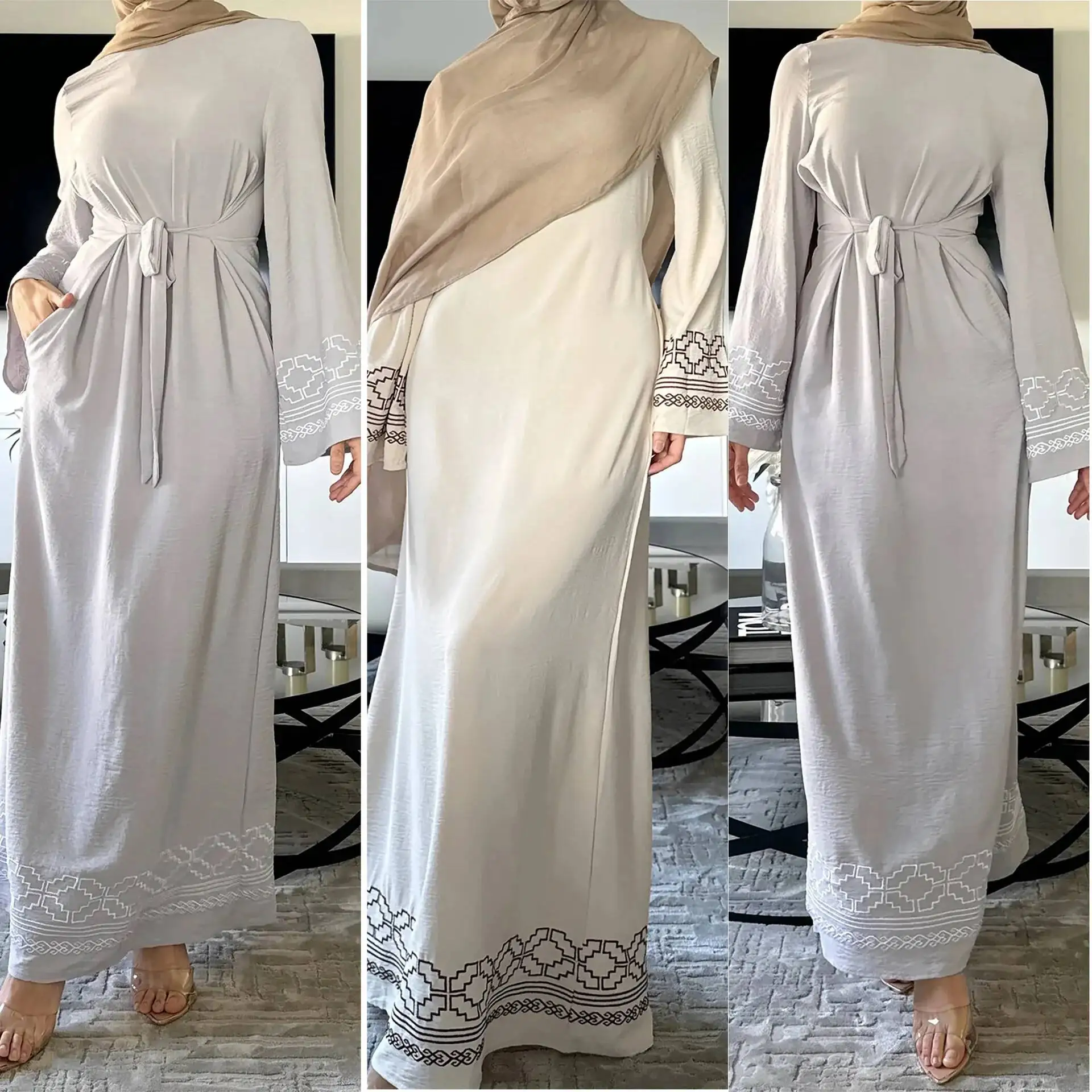 2212 # Three-color Women's Tassel Cardigan Dress, Heavy Embroidery Long Dress With Bell Sleeves Dubai Luxury Islam Elegant
2212 # Three-color Women's Tassel Cardigan Dress, Heavy Embroidery Long Dress With Bell Sleeves Dubai Luxury Islam Elegant