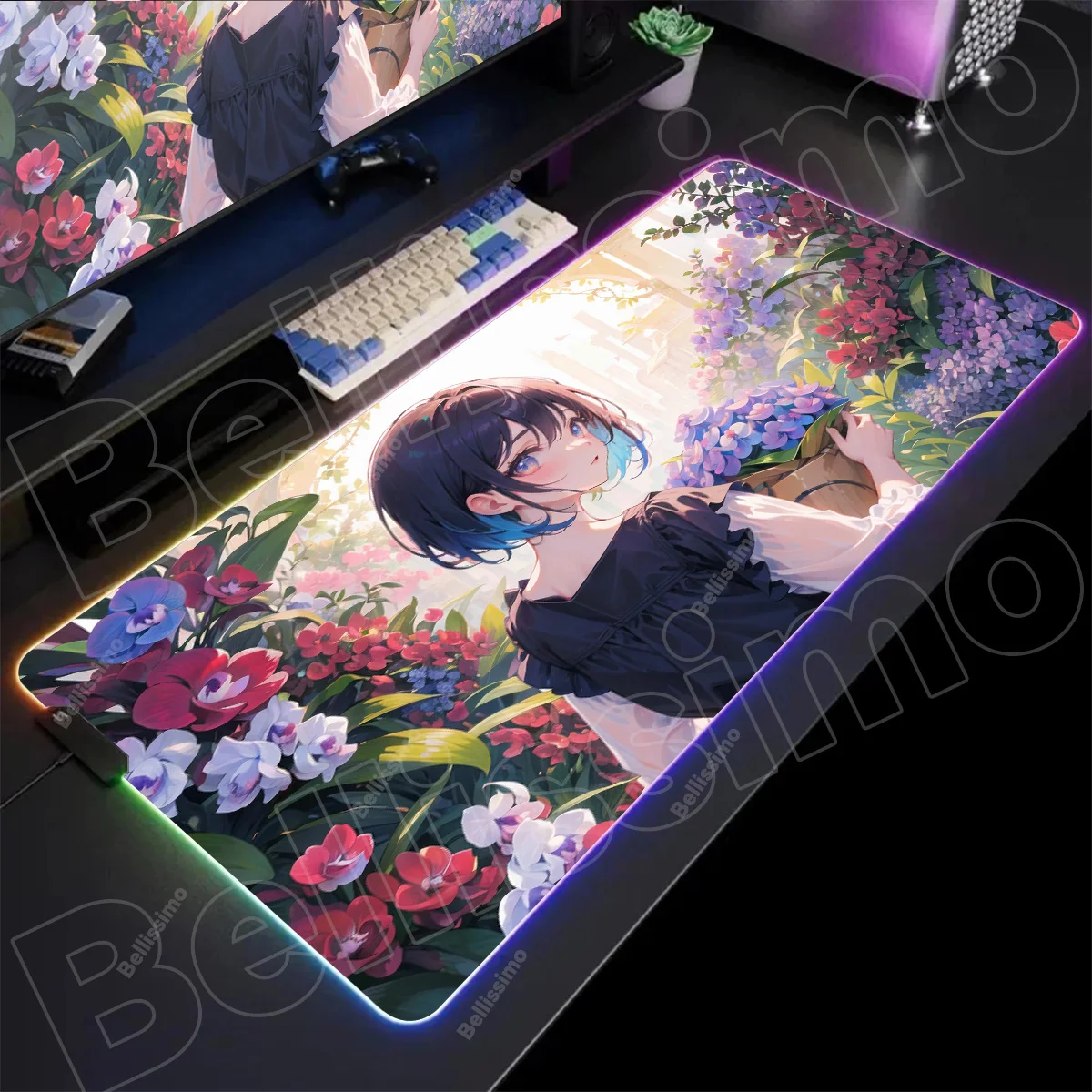 Kawaii HD Mouse Pad RGB PC Anime Girl Flowers Keyboard Mousepad LED Lighting Laptop Gaming Accessories Cute Desk Mat XXL Carpet
Kawaii HD Mouse Pad RGB PC Anime Girl Flowers Keyboard Mousepad LED Lighting Laptop Gaming Accessories Cute Desk Mat XXL Carpet
