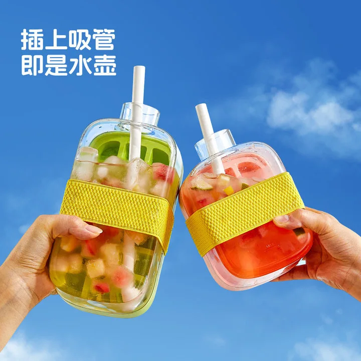 Summer lce Cube Tray With Straw 2 in1 lce TrayAnd Water Bottle For lce Maker Silicone lceCube Portable Kettle Reusable lcecup
Summer lce Cube Tray With Straw 2 in1 lce TrayAnd Water Bottle For lce Maker Silicone lceCube Portable Kettle Reusable lcecup