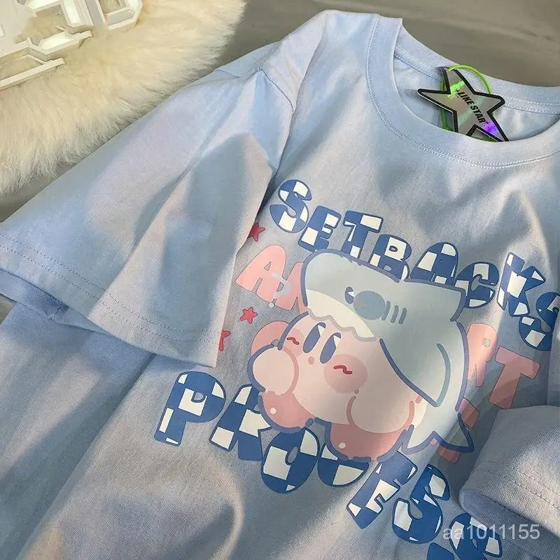 New Kawaii Cute Kirbys T-Shirt Oversize Short Sleeve Summer Loose Cartoon Print Fashion Top Girl Birthday Gifts Girlfriend Gifts
New Kawaii Cute Kirbys T-Shirt Oversize Short Sleeve Summer Loose Cartoon Print Fashion Top Girl Birthday Gifts Girlfriend Gifts