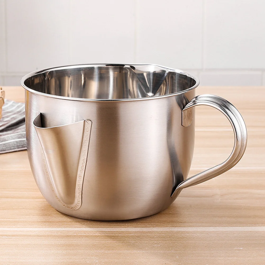 Stainless Steel Grease Filter Oil Soup Separator Gravy Strainer Bowl Kitchen Tool for Home Restaurant (Oil Filter Bowl+Lid+Clean
Stainless Steel Grease Filter Oil Soup Separator Gravy Strainer Bowl Kitchen Tool for Home Restaurant (Oil Filter Bowl+Lid+Clean