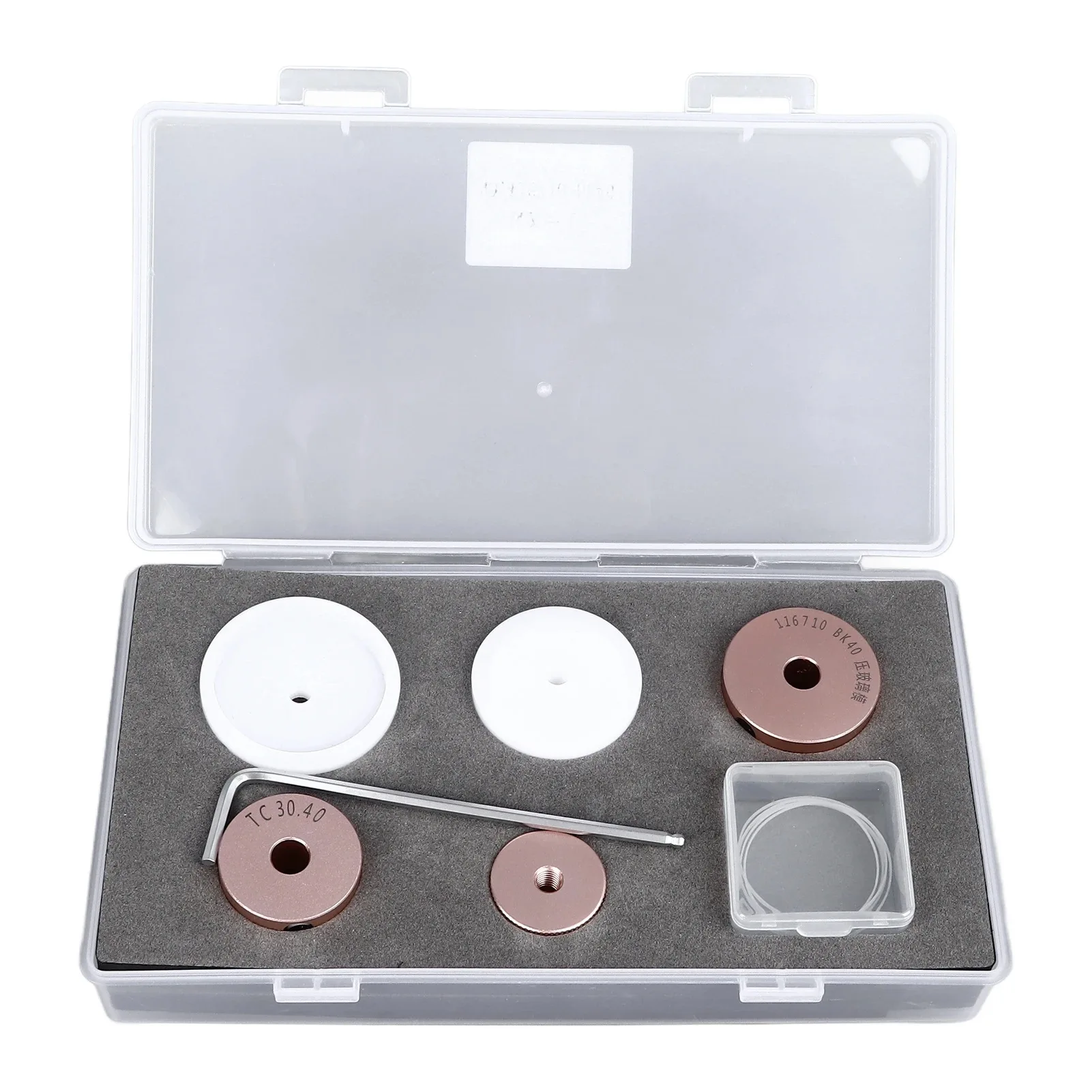 NO.116710 BK40 pressure bezel tool 6pc pressure watch glass mold set
NO.116710 BK40 pressure bezel tool 6pc pressure watch glass mold set