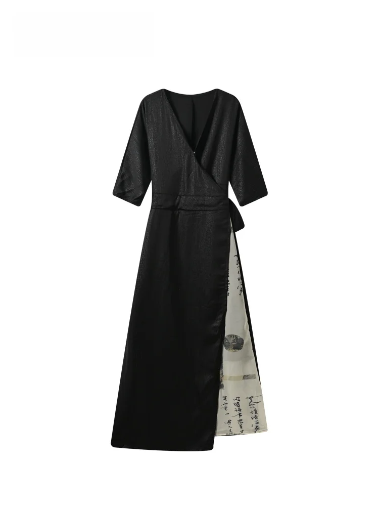 New Chinese Style Midi A-Line Dress Women plus Size Waist-Cinching Fake Two-Piece Summer Fashion City Walk Polyester Fiber
New Chinese Style Midi A-Line Dress Women plus Size Waist-Cinching Fake Two-Piece Summer Fashion City Walk Polyester Fiber