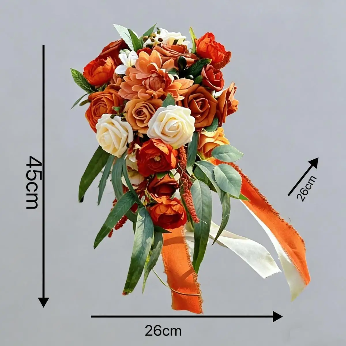 Bridal Bouquet Artificial Flower for Bride Bridesmaid Realistic Supplies for Graduation Engagement Anniversary
Bridal Bouquet Artificial Flower for Bride Bridesmaid Realistic Supplies for Graduation Engagement Anniversary