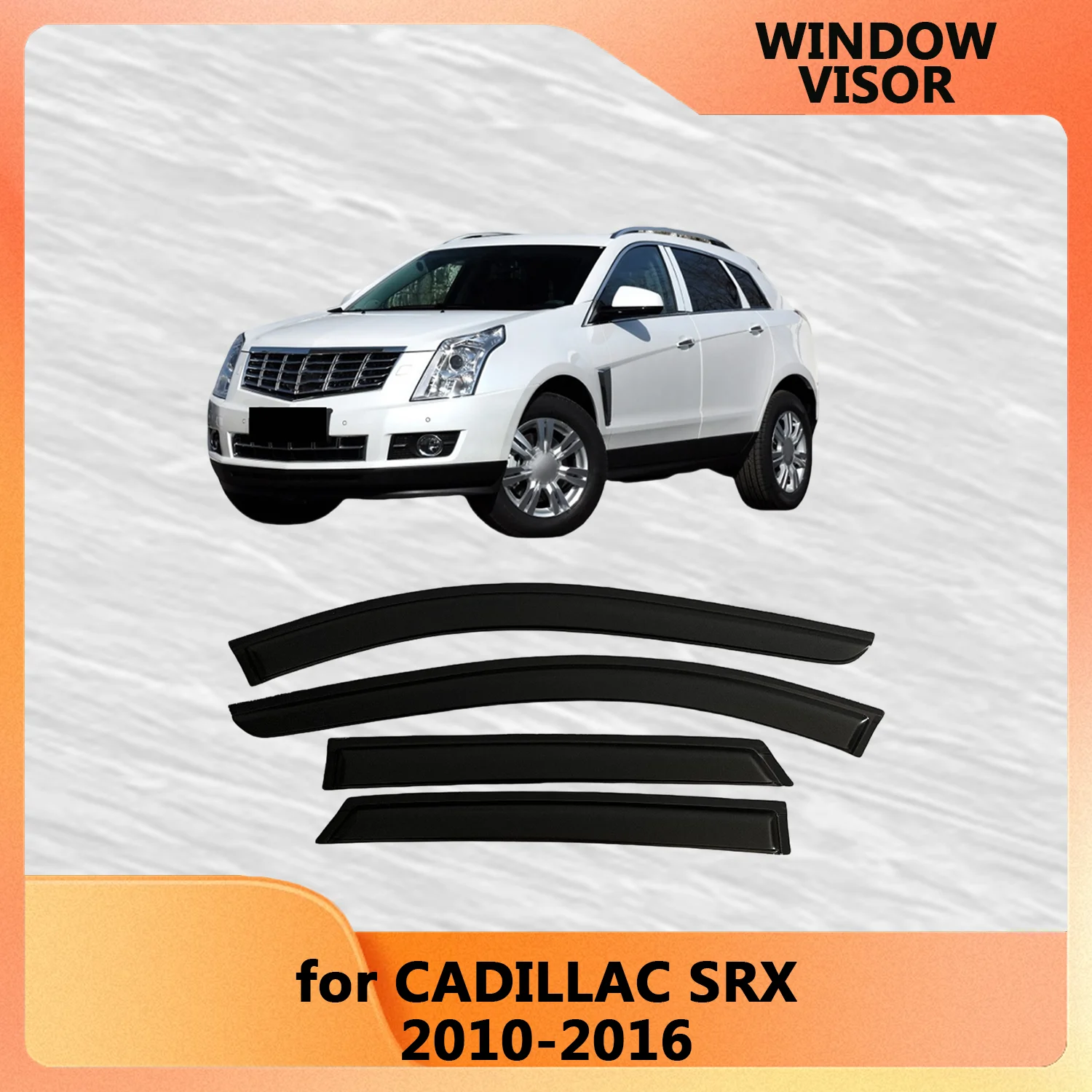 Window Visor for CADILLAC SRX 2010 2011 2012 2013 2014 2015 2016 Wind Deflectors Rain Guards Door Visor Vent Shades Out-Channel
Window Visor for CADILLAC SRX 2010 2011 2012 2013 2014 2015 2016 Wind Deflectors Rain Guards Door Visor Vent Shades Out-Channel