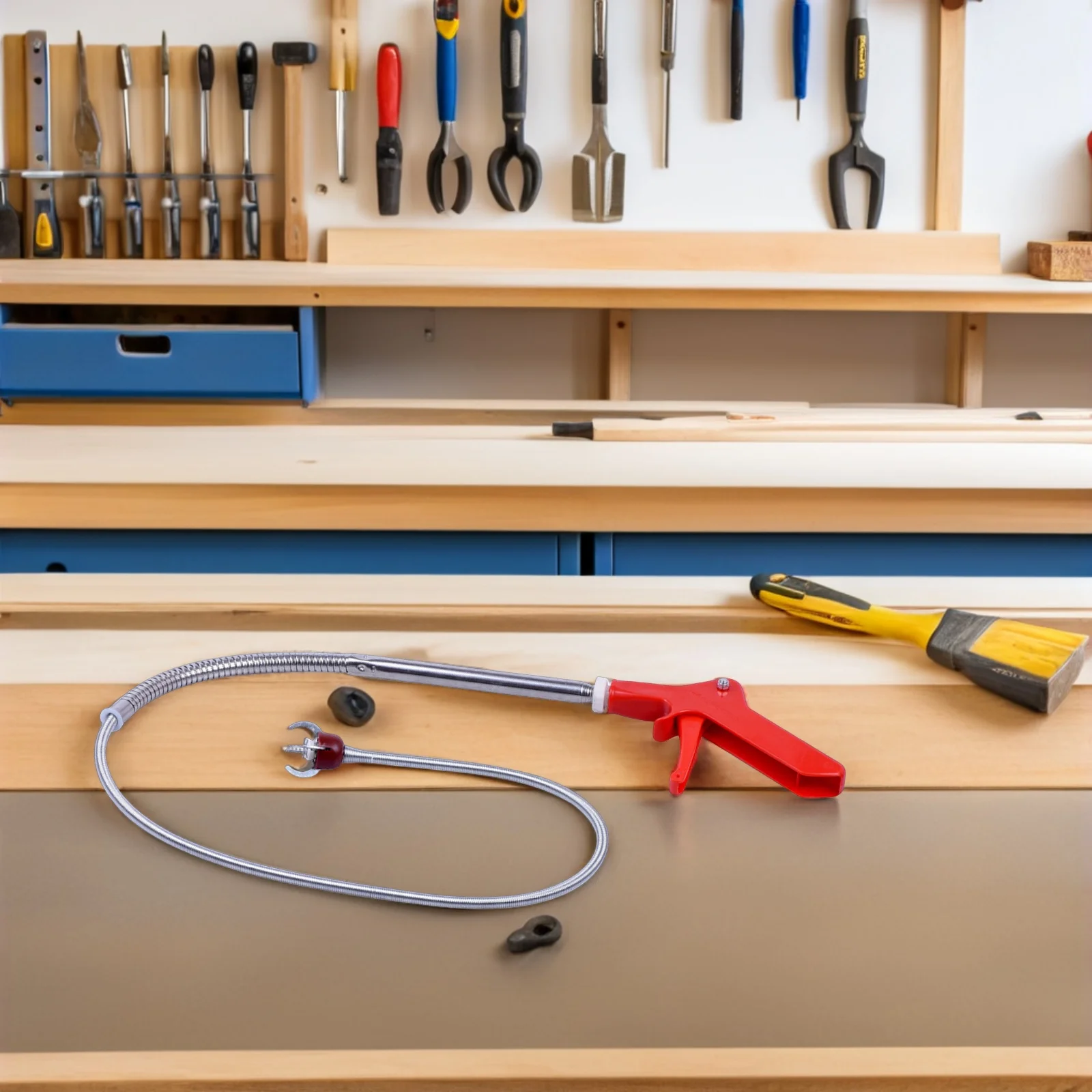 Гибкий инструмент для прочистки канализации и унитазов, 51 дюйм, для удаления засоров из раковин, улавливатель волос и пищевых отходов
Гибкий инструмент для прочистки канализации и унитазов, 51 дюйм, для удаления засоров из раковин, улавливатель волос и пищевых отходов