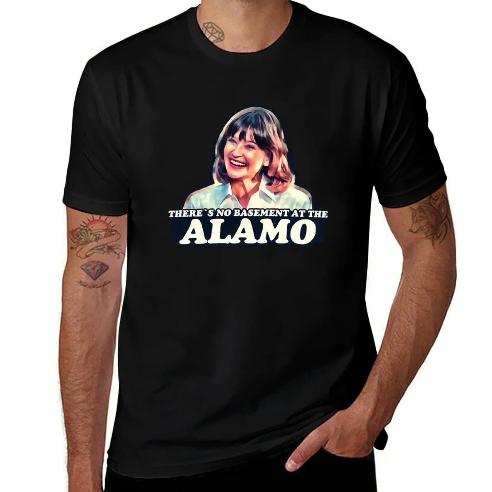 Jan Hooks - There’s no basement at the Alamo - Pee Wee’s Big Adventure T-Shirt man t shirts cotton T-Shirt
Jan Hooks - There’s no basement at the Alamo - Pee Wee’s Big Adventure T-Shirt man t shirts cotton T-Shirt