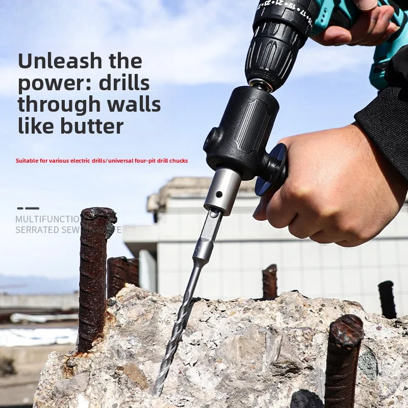Универсальный четырехгранный сверлильный патрон - переходная головка для электрической дрели в молоток, регулируемый компактный портативный многофункциональный инструмент
Универсальный четырехгранный сверлильный патрон - переходная головка для электрической дрели в молоток, регулируемый компактный портативный многофункциональный инструмент