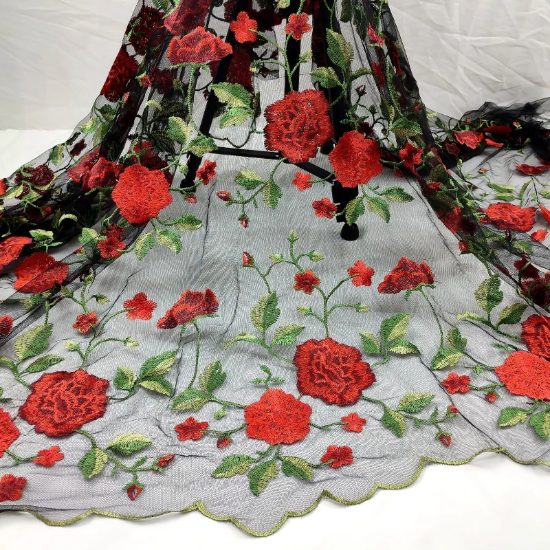 Colorful Peony Embroidery Fabric for Spring and Autumn New Style Flat Embroidery Mesh Lace Children's Clothing Dress Fabric
Colorful Peony Embroidery Fabric for Spring and Autumn New Style Flat Embroidery Mesh Lace Children's Clothing Dress Fabric
