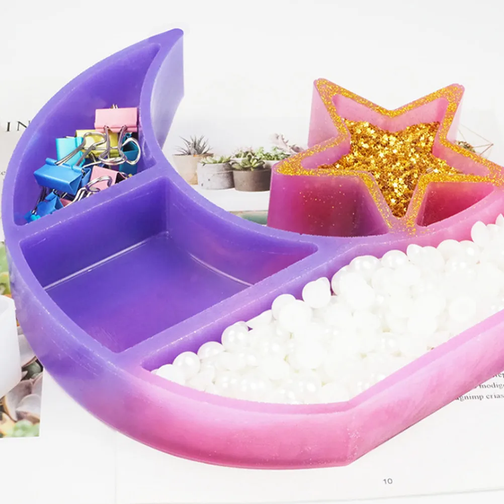 1 шт. безопасная пищевая силиконовая форма «Луна и звезды» для DIY-поделок, литья из смолы, формования коробок для хранения, органайзеров для украшений, настольных подставок, эпоксидных изделий
1 шт. безопасная пищевая силиконовая форма «Луна и звезды» для DIY-поделок, литья из смолы, формования коробок для хранения, органайзеров для украшений, настольных подставок, эпоксидных изделий