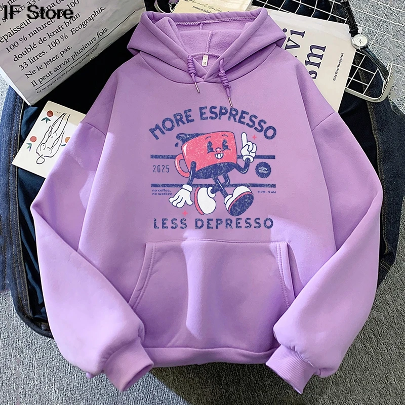 More Espresso Less Depresso Graphic Hoodie 2025 Men/women Hoodies Harajuku Aesthetic Unisex Winter Fleece Pullover Sweatshirt
More Espresso Less Depresso Graphic Hoodie 2025 Men/women Hoodies Harajuku Aesthetic Unisex Winter Fleece Pullover Sweatshirt