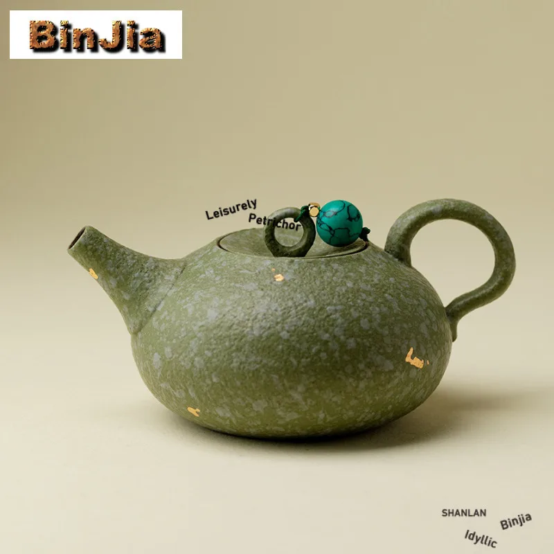 140 мл нефритовый зеленый посыпающий золотой чайник креативный чайник для заварки чая чайник с шариковым отверстием украшения для чайной церемонии поставки
140 мл нефритовый зеленый посыпающий золотой чайник креативный чайник для заварки чая чайник с шариковым отверстием украшения для чайной церемонии поставки