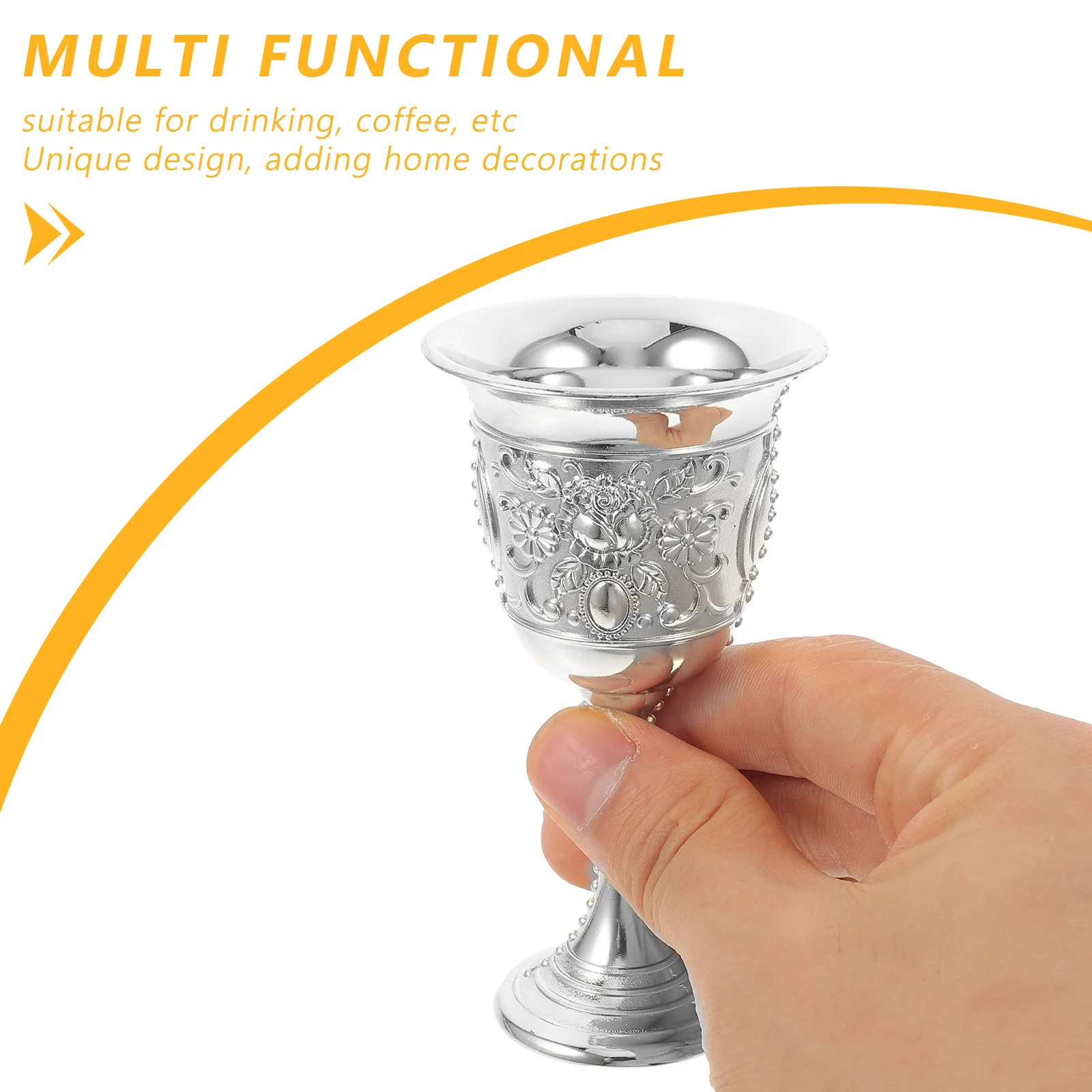 Metal Liquor Cup Engraved Design Small Wine Cup For Home Camping Multi-Functional Reusable Drinkware
Metal Liquor Cup Engraved Design Small Wine Cup For Home Camping Multi-Functional Reusable Drinkware